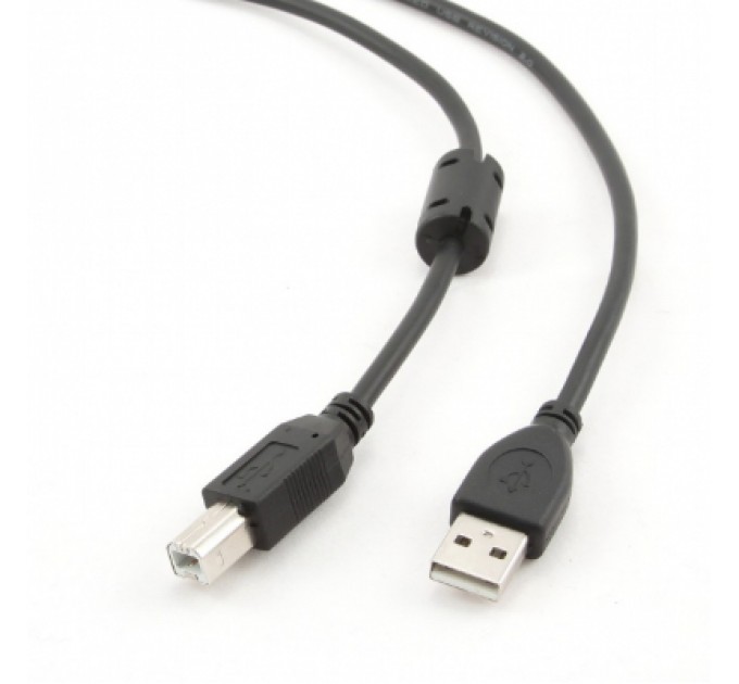 Cablexpert Кабель для принтера USB 2.0 AM/BM 1.5m ferrite Cablexpert (CCFB-USB2-AMBM-1.5M)