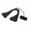 Cablexpert Перехідник MB power connector splitter 24-pin, 0.3m Cablexpert (CC-PSU24-01)