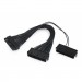 Cablexpert Перехідник MB power connector splitter 24-pin, 0.3m Cablexpert (CC-PSU24-01)