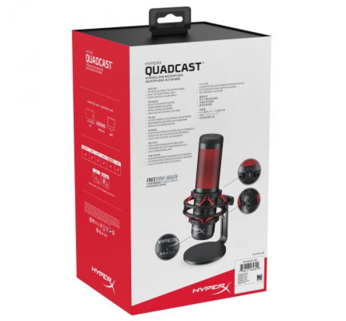 HyperX Мікрофон HyperX Quadcast (4P5P6AA)