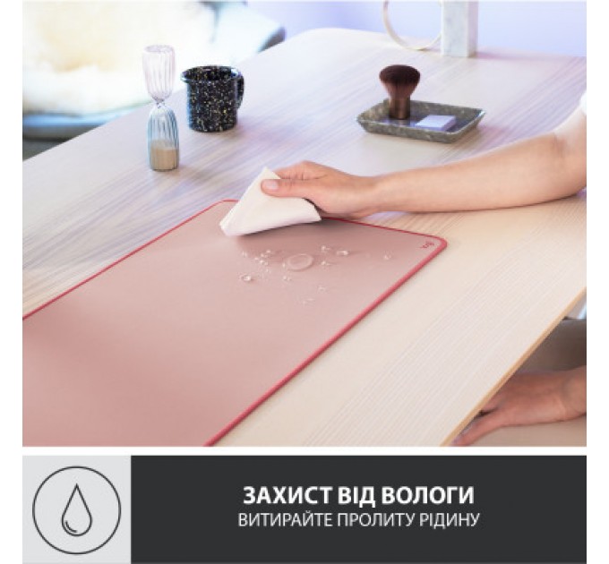 Logitech Килимок для мишки Logitech Desk Mat Studio Series Darker Rose (956-000053)