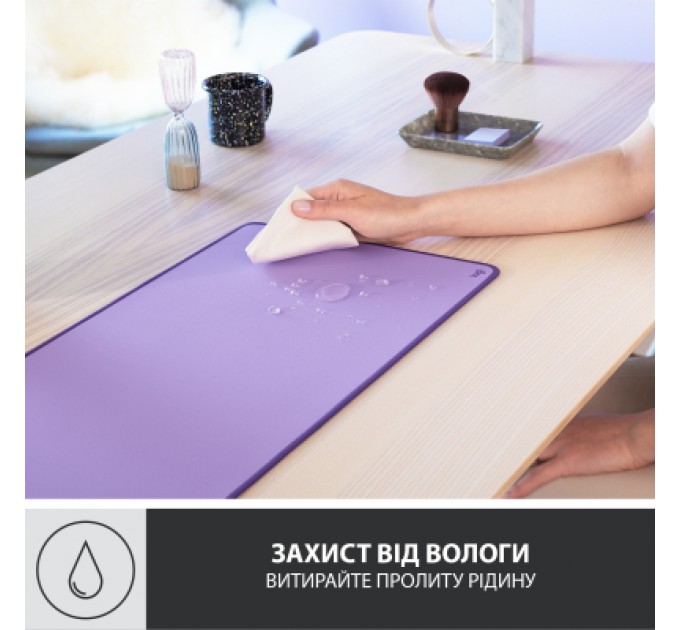 Logitech Килимок для мишки Logitech Desk Mat Studio Series Lavender (956-000054)