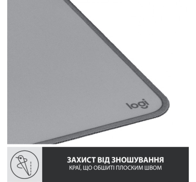 Logitech Килимок для мишки Logitech Desk Mat Studio Series Mid Grey (956-000052)