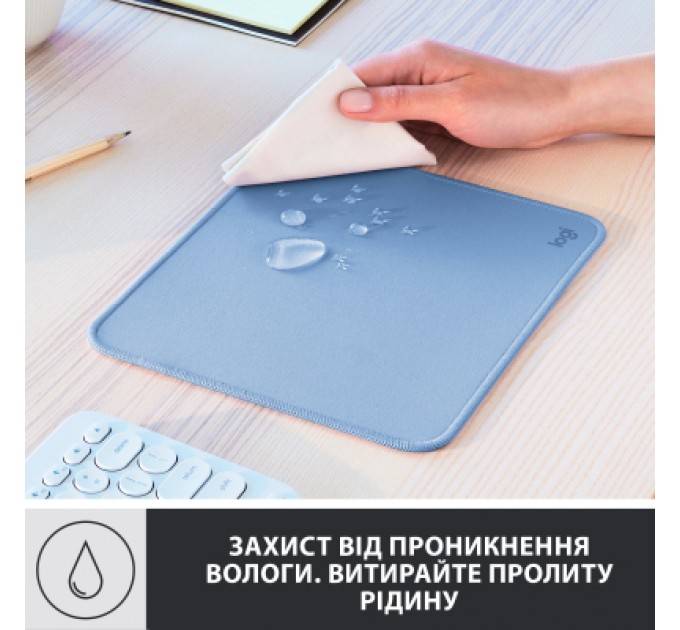 Logitech Килимок для мишки Logitech Mouse Pad Studio Series Blue (956-000051)
