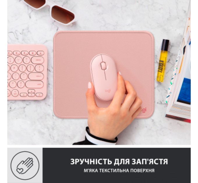 Logitech Килимок для мишки Logitech Mouse Pad Studio Series Darker Rose (956-000050)
