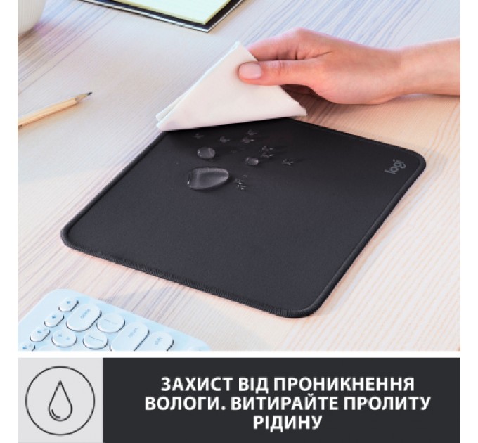 Logitech Килимок для мишки Logitech Mouse Pad Studio Series Graphite (956-000049)