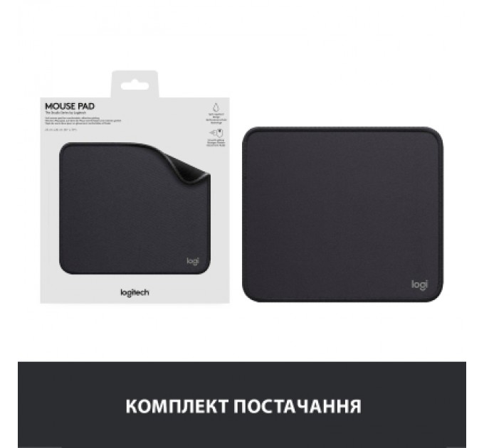 Logitech Килимок для мишки Logitech Mouse Pad Studio Series Graphite (956-000049)