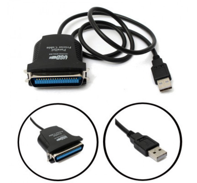 Dynamode Кабель для передачі даних Dynamode USB to LPT 1.8m (USB2.0-to-Parallel)