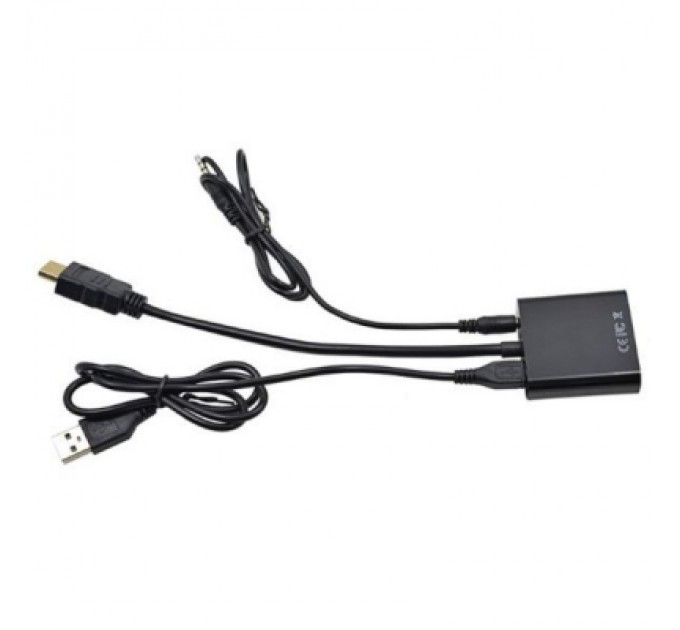 ST-Lab Перехідник ST-Lab HDMI male to VGA F (з кабелями аудіо і живлення від USB) (U-990)