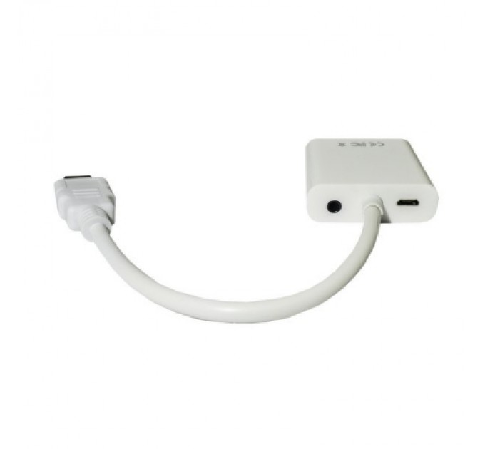STLab Перехідник HDMI M to VGA F (з кабелями аудіо і живлення від USB) ST-Lab (U-990 white)
