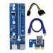 Dynamode Райзер PCI-E x1 to 16x 60cm USB 3.0 Cable SATA to 6Pin Power v.006C Dynamode (RX-riser-006c 6 pin)
