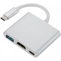 Dynamode Перехідник Dynamode Dynamode USB3.1 Type-C to 1хHDMI, 1хUSB 3.0, 1хUSB Type-C Fe (Multiport USB 3.1 Type-C to HDMI)