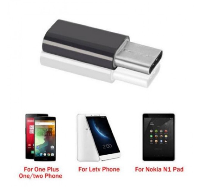 Lapara Перехідник Type-C to Micro USB Lapara (LA-Type-C-MicroUSB-adaptor black)
