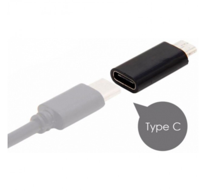 Lapara Перехідник Lapara Micro USB Male to USB 3.1 Type-C Female black (LA-MaleMicroUSB-TypeC-Female black)