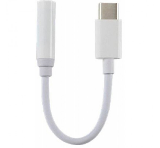 Lapara Перехідник Lapara USB Type-C Male - Audio AUX mini jack 3,5 mm Female (LA-Type-C-Audio-3.5mm white)