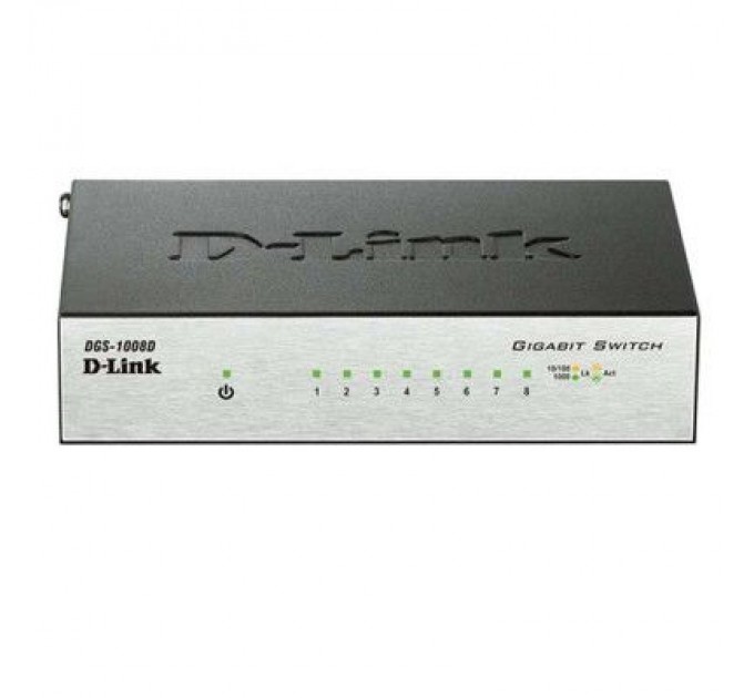 D-Link Комутатор мережевий D-Link DGS-1008D