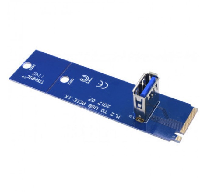 Dynamode Райзер Dynamode NGFF M.2 Male to USB 3.0 Female для PCI-E 1X (RX-riser-M.2-USB3.0-PCI-E)