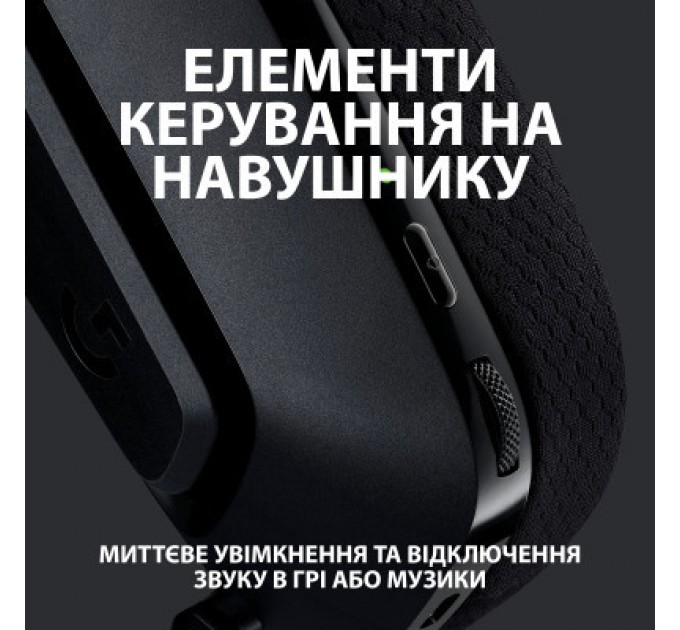 Logitech Навушники Logitech G535 Lightspeed Wireless Gaming Headset Black (981-000972)