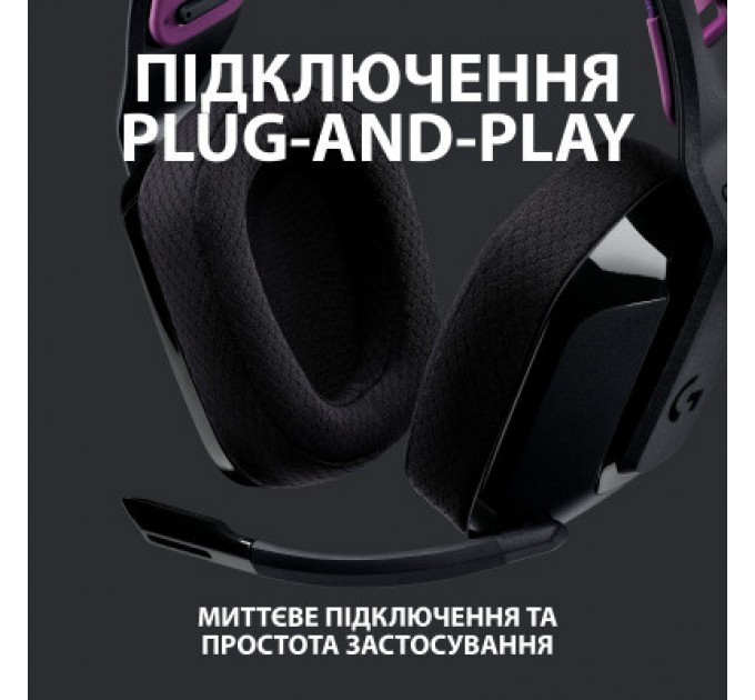 Logitech Навушники Logitech G535 Lightspeed Wireless Gaming Headset Black (981-000972)
