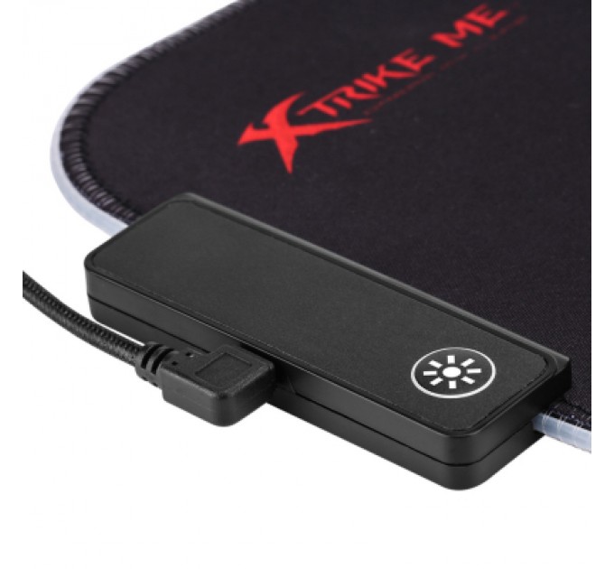 Xtrike ME Килимок для мишки Xtrike ME MP-602 RGB lighting Black/Red (MP-602)