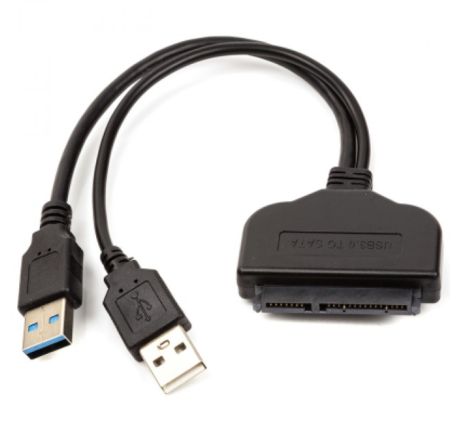PowerPlant Перехідник 2*USB 3.0 to SATA III, 15 cm PowerPlant (CA913138)