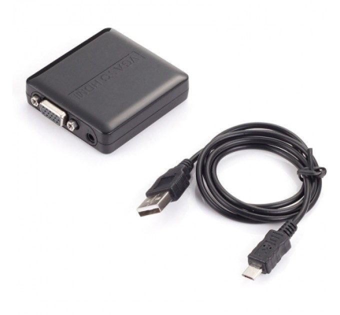 PowerPlant Конвертор HDMI to VGA + R/L (HDCVGA02-M) PowerPlant (CA911493)