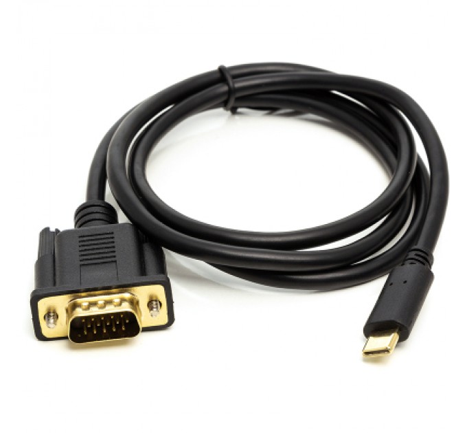 PowerPlant Перехідник USB Type-C 3.1 (M) to VGA (M) 1.0m PowerPlant (CA912117)