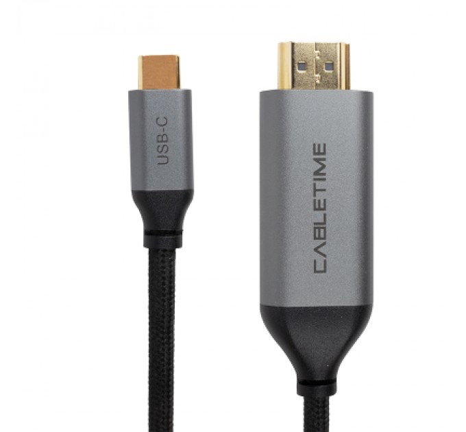 PowerPlant Перехідник USB-C to HDMI, 4K, Ultra HD, V2.0 1.8m PowerPlant (CA913350)