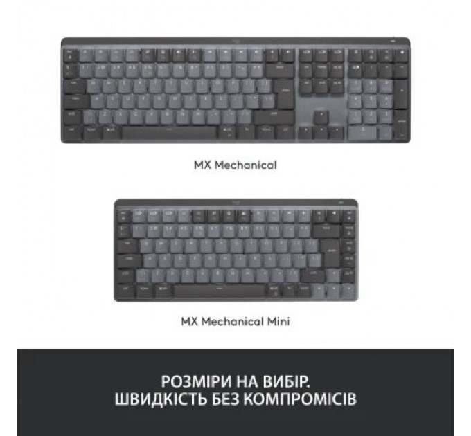 Logitech Клавіатура Logitech MX Mechanical Wireless Illuminated Performance Graphite (920-010757)
