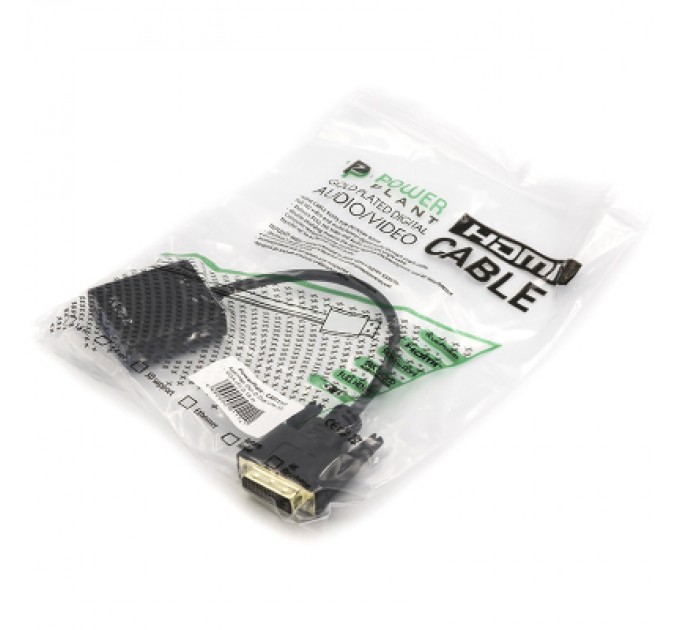 PowerPlant Перехідник DVI-D Dual Link (M) to VGA (F) 0.15m PowerPlant (CA911141)