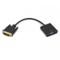 PowerPlant Перехідник DVI-D Dual Link (M) to VGA (F) 0.15m PowerPlant (CA911141)