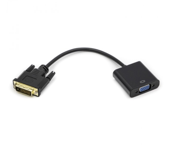 PowerPlant Перехідник DVI-D Dual Link (M) to VGA (F) 0.15m PowerPlant (CA911141)