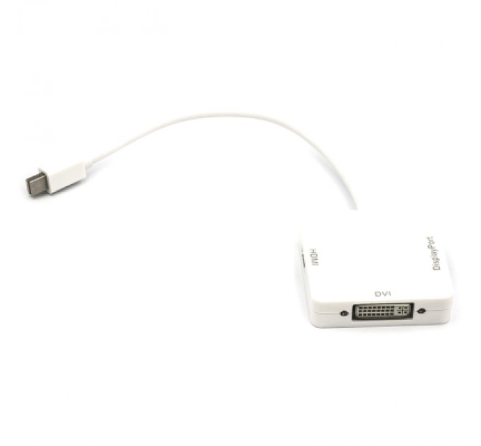 PowerPlant Перехідник mini DisplayPort (Thunderbolt) to DisplayPort, HDMI, DVI 0.2 PowerPlant (CA911097)