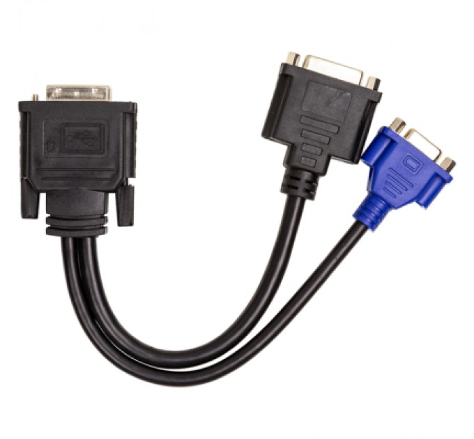 PowerPlant Перехідник DVI-I (M) to DVI-D (F) + VGA (F), 0.3m PowerPlant (CA912551)