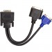 PowerPlant Перехідник DVI-I (M) to DVI-D (F) + VGA (F), 0.3m PowerPlant (CA912551)