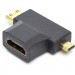 PowerPlant Перехідник HDMI (F) to mini HDMI (M) / micro HDMI (M) PowerPlant (CA912056)