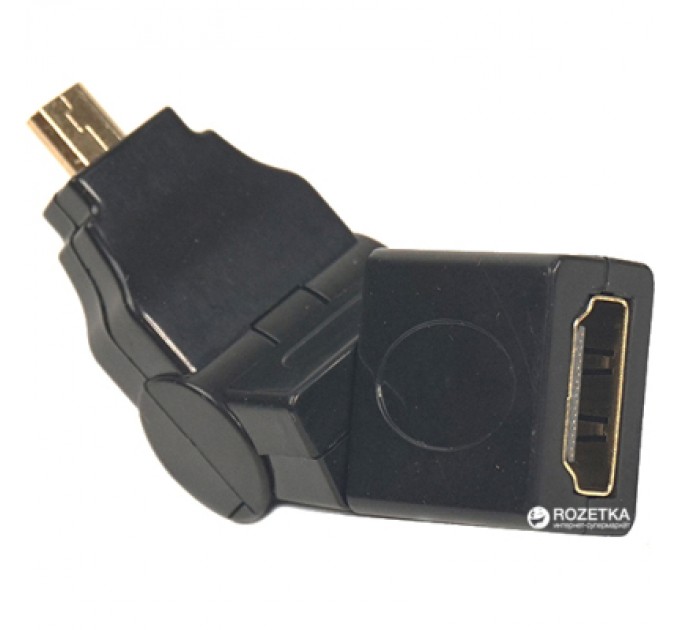 PowerPlant Перехідник HDMI AF to micro HDMI AM, 360 degree PowerPlant (CA910618)