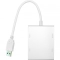 PowerPlant Перехідник USB 3.0 to HDMI, DVI, VGA, RJ45 Gigabit Ethernet PowerPlant (CA912087)