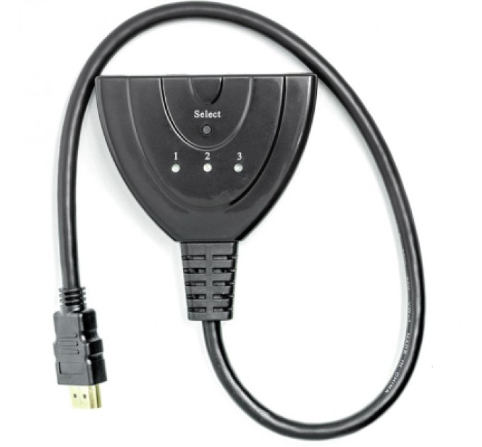 PowerPlant Перехідник HDMI to HDMI 3x1 PowerPlant (CA912070)