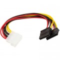PowerPlant Перехідник Power Molex to 2 SATA 0.15m PowerPlant (CA913060)