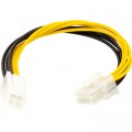 PowerPlant Перехідник CPU power 4 pin (F) to 8 pin (M) 0.2m PowerPlant (CA913077)