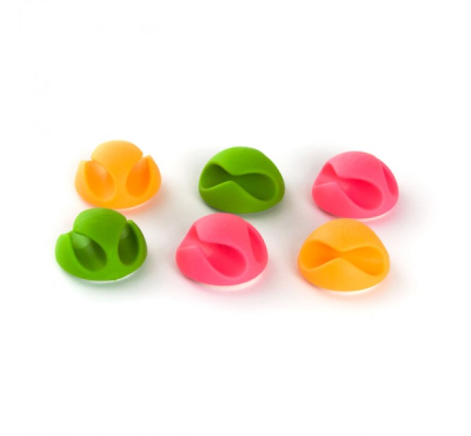 Piko Тримач для кабелю Piko CC-929 6 pcs green, pink, yellow (1283126476914)