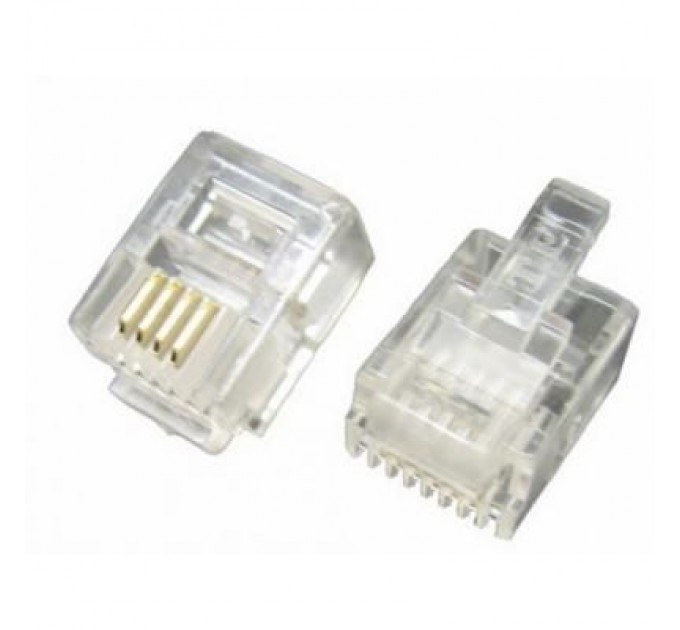 Ritar Конектор RJ12 6P4C 100 шт Ritar (2775)