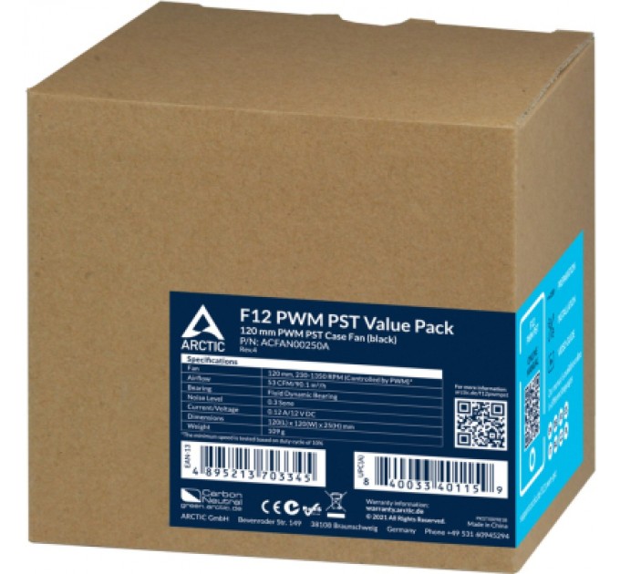 Arctic Кулер до корпусу Arctic F12 PWM PST (ACFAN00250A)