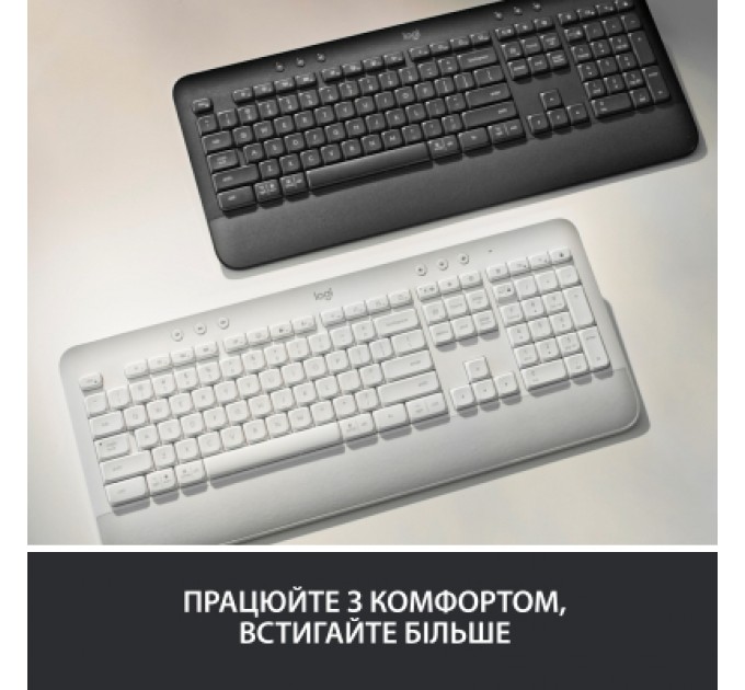 Logitech Клавіатура Logitech Signature K650 USB/Bluetooth UA Graphite (920-010945)