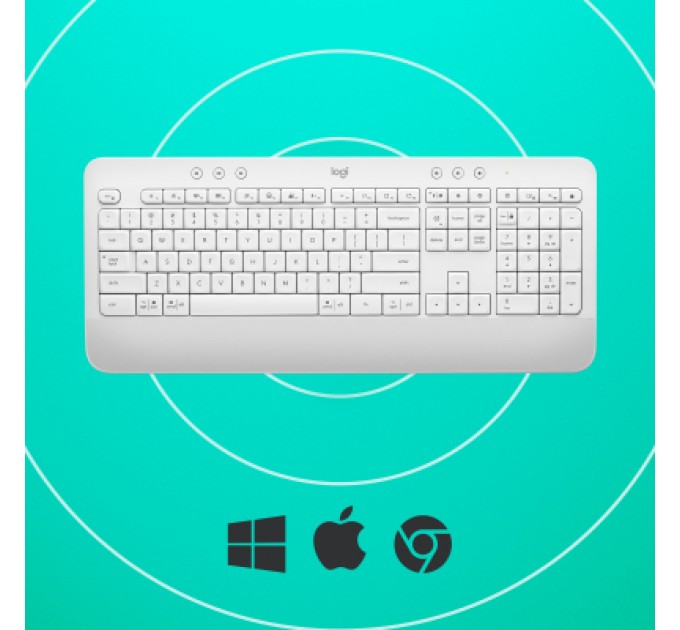 Logitech Клавіатура Logitech Signature K650 USB/Bluetooth UA Off-White (920-010977)