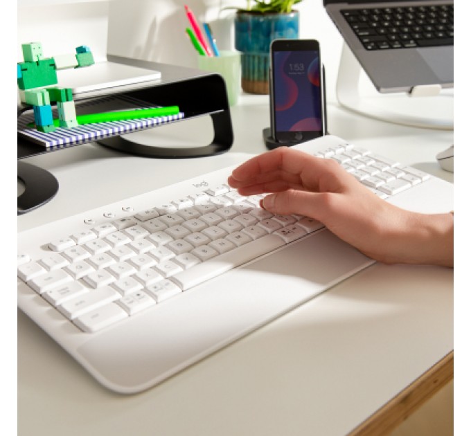 Logitech Клавіатура Logitech Signature K650 USB/Bluetooth UA Off-White (920-010977)