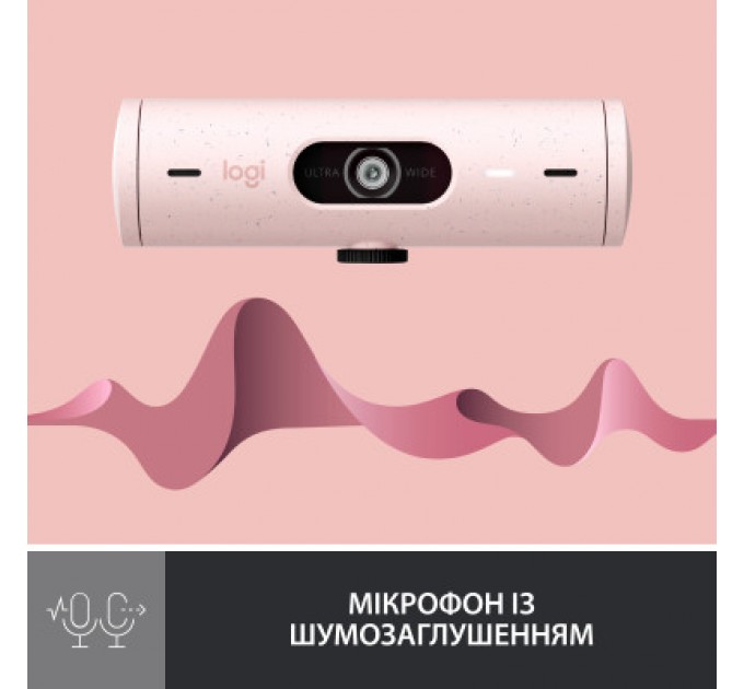 Logitech Веб-камера Logitech Brio 500 Rose (960-001421)