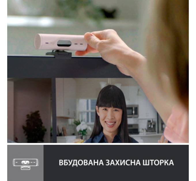 Logitech Веб-камера Logitech Brio 500 Rose (960-001421)