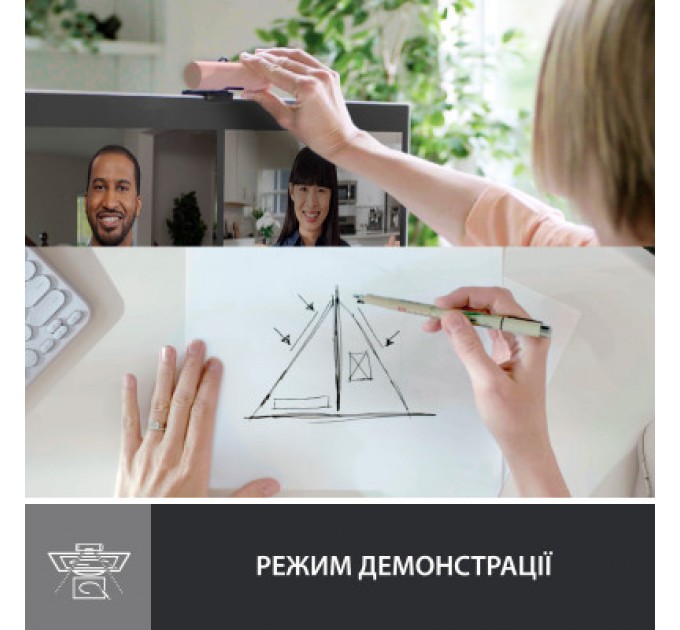 Logitech Веб-камера Logitech Brio 500 Rose (960-001421)